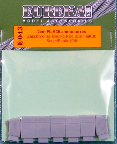 Przejdź do produktu EUREKA XXL E-043 - 1:35 Magazynki i zasobniki na amunicję 2 cm do działek FlaK38