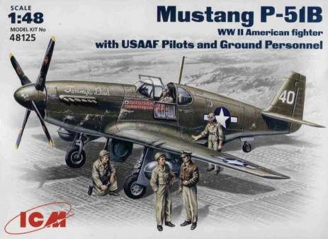 Przejdź do produktu ICM 48125 - 1:48 Mustang P-51 B US  Pilots and Technics