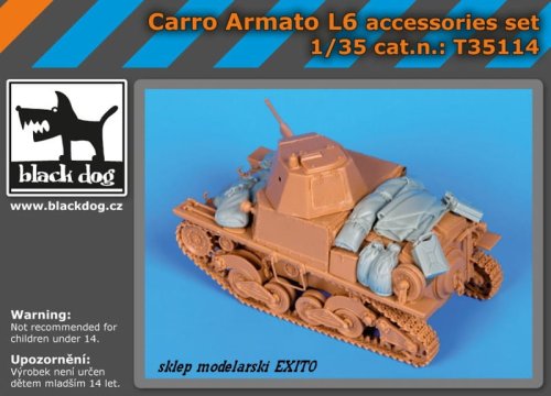Przejdź do produktu BLACK DOG T35114 - 1:35 Carro Armato L6 accessories set