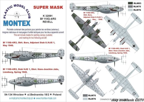 Przejdź do produktu MONTEX K32091 - 1:32 Bf-110 G-4 R3