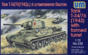UNIMODELS 330 - 1:72 Tank T-34/76 with stamp turret