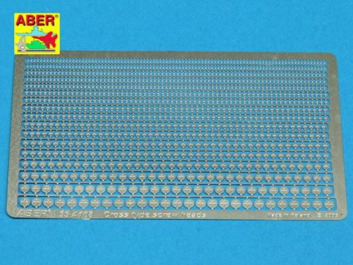 Przejdź do produktu ABER 35A108 - 1:35 Cross type screw heads (Krzyżakowe łebki śrub)