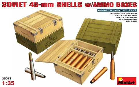 Przejdź do produktu MINIART 35073 - 1:35 Soviet 45-mm Shells w/ Ammo Boxes