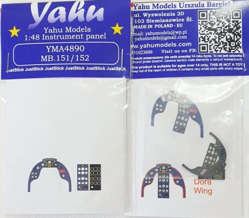 Przejdź do produktu YAHU YMA4890 - 1:48 Bloch MB.151 / 152 tablica przyrządów