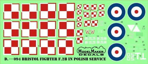 Przejdź do produktu MODELMAKER D48094 - 1:48 Bristol Fighter F.2B in Polish service
