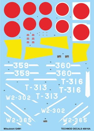 Przejdź do produktu TECHMOD 48816 - 1:48 Mitsubishi G4M1 Betty