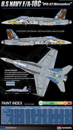 Przejdź do produktu ACADEMY 12534 - 1:72 U.S Navy F/A-18C VFA-82 Marauders