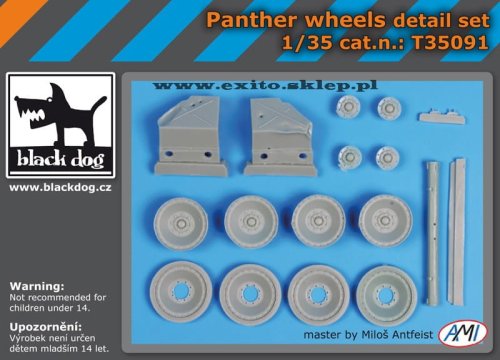 Przejdź do produktu BLACK DOG T35091 - 1:35 Panther wheels detail set