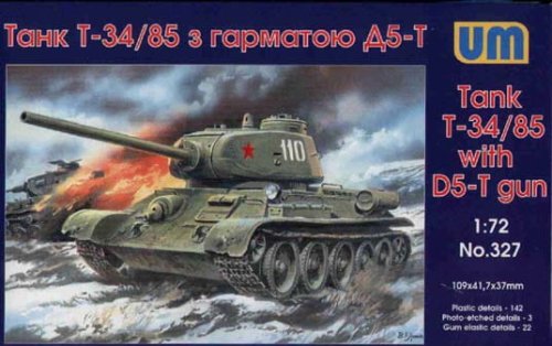 Przejdź do produktu UNIMODELS 327 - 1:72 T-34/85 with gun D-5T ( model 1944 )