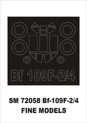 Przejdź do produktu MONTEX SM72058 - 1:72 Messerschmitt Bf-109 F-2/4