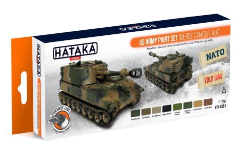 Przejdź do produktu HATAKA CS51 - Zestaw farb US Army MERDC camouflage