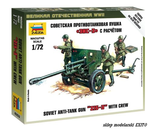 Przejdź do produktu ZVEZDA 6253 - 1:72 Soviet 76 mm ZiS-3 anti-tank Gun with Crew