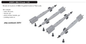 EDUARD 632072 - 1:32 GBU-12 bomb
