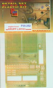 PART P35252 - 1:35 Krupp L3H163 Engine Hood