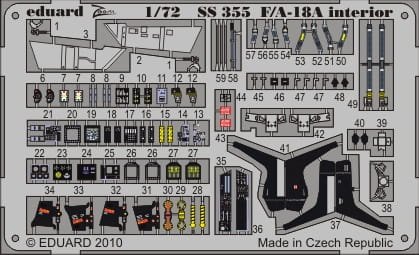 Przejdź do produktu Eduard SS355 - 1:72 F/A-18A interior