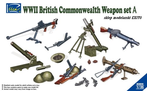 Przejdź do produktu RIICH MODELS 30010 - 1:35 WW II British Commonwealth Weapon Set A