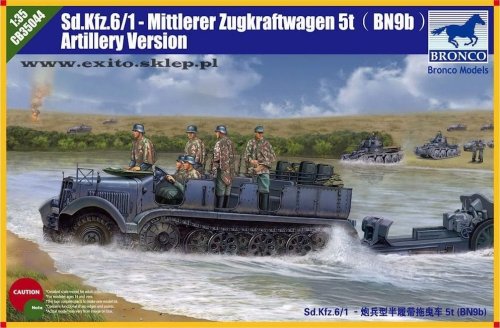 Przejdź do produktu BRONCO CB 35044 - 1:35 Sd.Kfz.6/1 Mittlerer Zugkraftwagen 5t (BN9b) Artillery Version