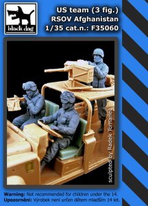 BLACK DOG F35060 - 1:35 US team RSOV 3 fig. Afghanistan