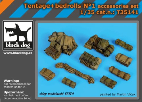 Przejdź do produktu BLACK DOG T35141 - 1:35 Tentage + bedrols N°1 accessories set