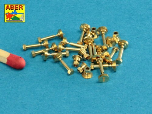 Przejdź do produktu ABER 16110 - 1:16 Turned Imitation of Hexagonal bolts 1,6 x  4,0 mm x 15 pcs + nuts 1,6mm x 10 pcs