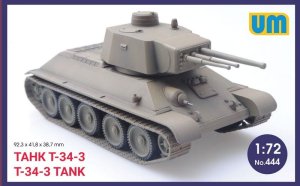 UNIMODELS 444 - 1:72 T-34-3 Tank