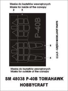 MONTEX SM48038 - 1:48 P-40 B Tomahawk