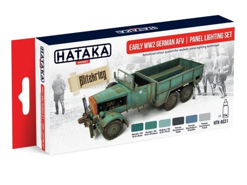 Przejdź do produktu HATAKA AS31 - Zestaw farb Early WW2 German AFV panel lighting