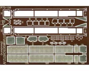 PART P72108 - 1:72 StuG IV fenders
