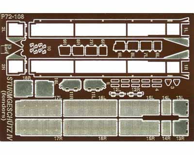 Przejdź do produktu PART P72108 - 1:72 StuG IV fenders