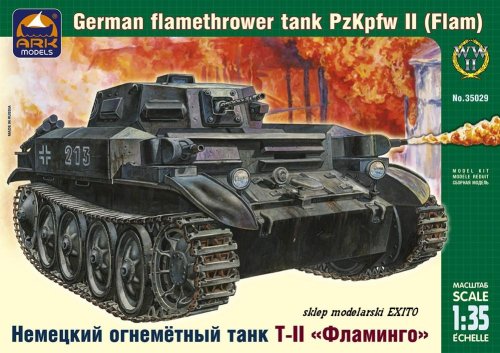 Przejdź do produktu ARK MODELS 35029 - 1:35 German flamethrower tank Pz.Kpfw II (Flamm)