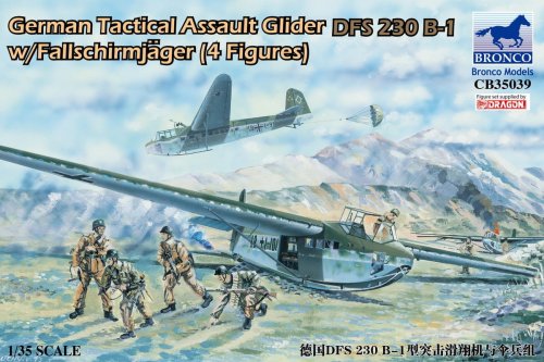 Przejdź do produktu BRONCO CB 35039 - 1:35 German Tactical Assault Glider DFS 230 B-1 w/ Fallschirmjager