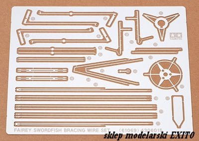 Przejdź do produktu TAMIYA 61069 - 1:48 Fairey Swordfish Photo Etched Bracing Wire Set