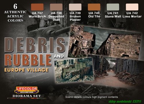 Przejdź do produktu LIFECOLOR CS 31 - Debris & Rubble - European Village