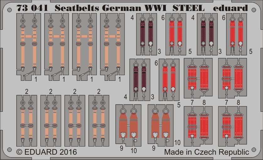 Przejdź do produktu EDUARD 73041 - 1:72 Seatbelts German WWI - Steel
