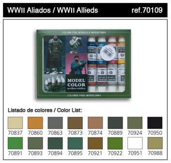 Przejdź do produktu VALLEJO 70109 - WW II Allied - Model Color Set