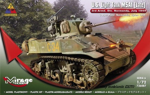 Przejdź do produktu MIRAGE 726087 - 1:72 U.S. Light Tank M5A1 Late - Normandy July 1944