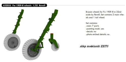 Przejdź do produktu EDUARD 632055 - 1:32 Fw 190F-8 wheels