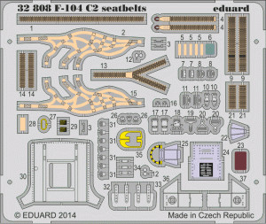 EDUARD 32808 - 1:32 F-104 C2 seatbelts
