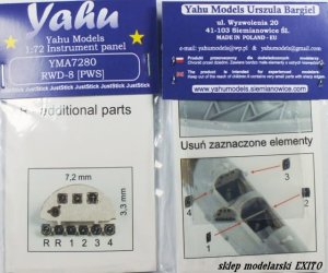 YAHU YMA7280 - 1:72 RWD-8 ( PWS ) tablica przyrządów