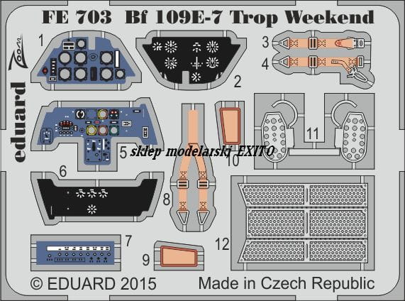 Przejdź do produktu EDUARD FE703 - 1:48 Bf 109E-7 Trop  Weekend