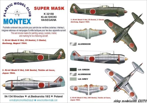Przejdź do produktu MONTEX K32158 - 1:32 Ki-44 Shoki