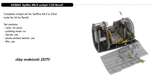 Przejdź do produktu EDUARD 632064 - 1:32 Spitfire Mk.II cockpit