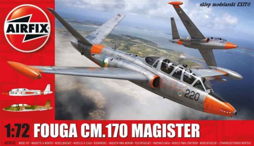 Przejdź do produktu AIRFIX 03050 - 1:72 Fouga CM.170 Magister