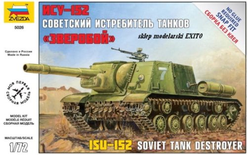 Przejdź do produktu ZVEZDA 5026 - 1:72 ISU-152 Soviet Self Propelled Gun