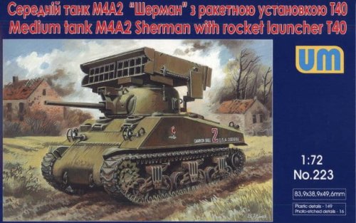 Przejdź do produktu UNIMODELS 223 - 1:72 Medium tank M4A2 Sherman with rocket launcher T40