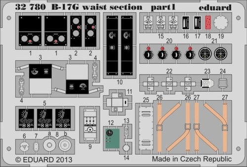 Przejdź do produktu EDUARD 32780 - 1:32 B-17G waist section