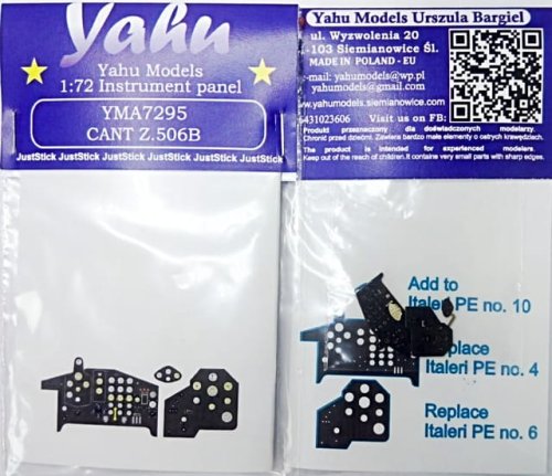 Przejdź do produktu YAHU YMA7295 - 1:72 CANT Z.506B Airone tablica przyrządów