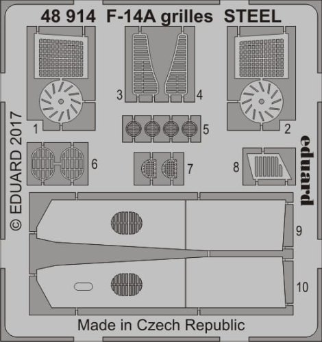 Przejdź do produktu EDUARD 48914 - 1:48 F-14A grilles - Steel