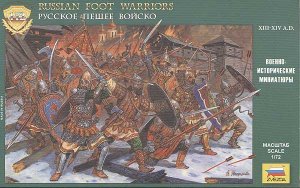 ZVEZDA 8062 - 1:72 Russian Foot Warriors 13th-14th century