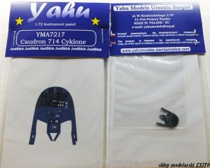 YAHU YMA7217 - 1:72 Caudron C.714 Cyclone tablica przyrządów
